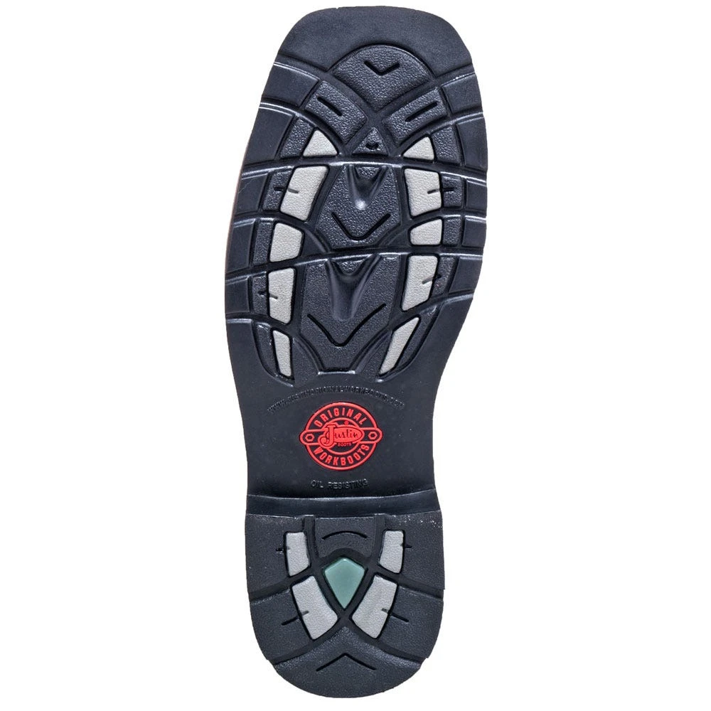 Justin Boots: Men's SE682 Steel Toe 8-Inch EH Stampede Work Boots 3 Justin Boots: Men's SE682 Steel Toe 8-Inch EH Stampede Work Boots