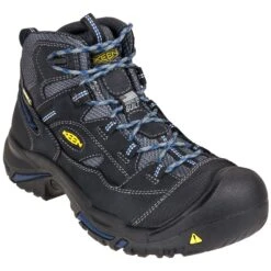 KEEN Utility Boots: Men's 1014605 Grey Waterproof EH Braddock Mid Hikers -BootHaven Store keen 1014605 p 01