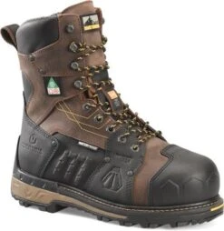 Matterhorn Boots: Men's MTC300 Brown 8” Composite Toe Waterproof Internal Metguard Work Boot