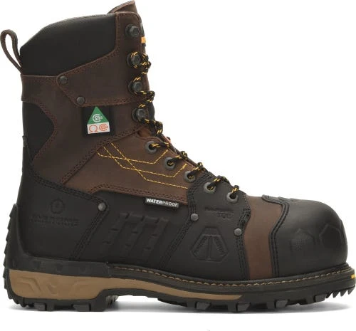 Matterhorn Boots: Men's MTC300 Brown 8” Composite Toe Waterproof Internal Metguard Work Boot 4 Matterhorn Boots: Men's MTC300 Brown 8” Composite Toe Waterproof Internal Metguard Work Boot - Image 2