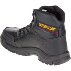 CAT Footwear: Men's P90800 Outline Steel Toe Black Slip-Resistant Boots -BootHaven Store p90800 5 1