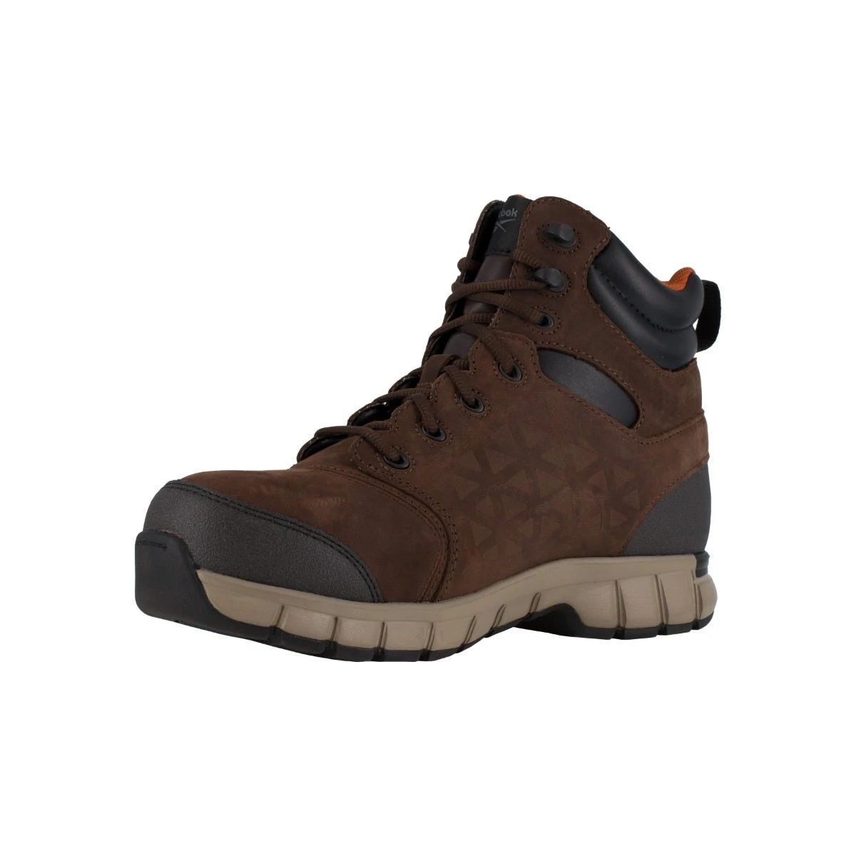 Reebok Boot: Men's RB4606 Brown Sublite Cushion EH Composite Toe Slip Resistant Waterproof Work Boot 5 Reebok Boot: Men's RB4606 Brown Sublite Cushion EH Composite Toe Slip Resistant Waterproof Work Boot - Image 3