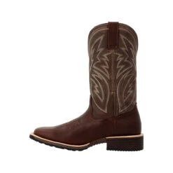 Rocky Boots: Men's RKW0405 Brown Soft Toe 12" Tall Oaks Western Pull On Boot 11 Rocky Boots: Men's RKW0405 Brown Soft Toe 12" Tall Oaks Western Pull On Boot -BootHaven Store rkw0405 4edit