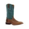 Rocky Boots: Men's RKW0406 Teal Soft Toe 12" Tall Oaks Western Pull On Boot -BootHaven Store rkw0406edit