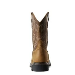 Ariat Boots: Men's Brown 10010148 Heat-Resistant EH Square Toe Boots -BootHaven Store s12 mns work couto 10010148 heel