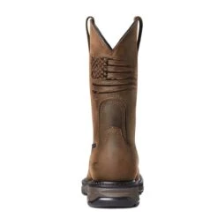Ariat Boots: Men's 10036002 Brown Carbon Toe WorkHog XT Patriot Waterproof Work Boot -BootHaven Store s21 mns work 10036002 heel