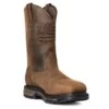 Ariat Boots: Men's 10036002 Brown Carbon Toe WorkHog XT Patriot Waterproof Work Boot -BootHaven Store s21 mns work 10036002 medial