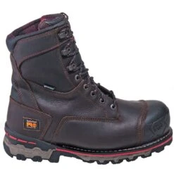 Timberland Pro Boots: Men's TB0A128P 214 Brown Waterproof Insulated Composite Toe Boots -BootHaven Store timberland 128p o 01