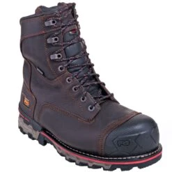 Timberland Pro Boots: Men's TB0A128P 214 Brown Waterproof Insulated Composite Toe Boots -BootHaven Store timberland 128p p 01