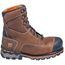 Timberland PRO Boots: Men's Brown 92671 Boondock EH Composite Toe Boots -BootHaven Store timberland 92671 o 01