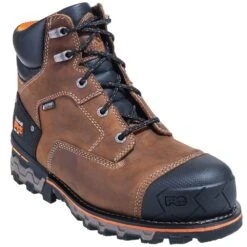 Timberland PRO Boots: Men's Brown 92673 Boondock 6" EH Waterproof Boots -BootHaven Store timberland 92673 p 01
