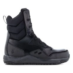 Volcom Boots: Men's VM30704 Black Composite Toe Street Shield Skate-Inspired 8" Tactical Side Zipper Boot -BootHaven Store volcom vm30704 street shield 01edit