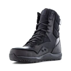 Volcom Boots: Men's VM30704 Black Composite Toe Street Shield Skate-Inspired 8" Tactical Side Zipper Boot -BootHaven Store volcom vm30704 street shield 03edit