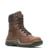 Wolverine Boots: Men's W211162 Peanut Raider Durashocks Waterproof 8" Carbonmax Work Boot -BootHaven Store wbsm w211162 012721 s22 045 3