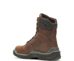 Wolverine Boots: Men's W211162 Peanut Raider Durashocks Waterproof 8" Carbonmax Work Boot -BootHaven Store wbsm w211162 012721 s22 225 1