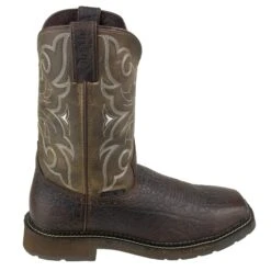 Justin Boots: Men's Cactus SE4313 Amarillo Steel Toe Stampede Work Boots -BootHaven Store wk4313 2