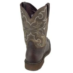 Justin Boots: Men's Cactus SE4313 Amarillo Steel Toe Stampede Work Boots -BootHaven Store wk4313 3
