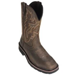 Wolverine Boots: Men's 10702 Steel Toe EH Pull On Rancher Boots -BootHaven Store wolverine 10702 p 01