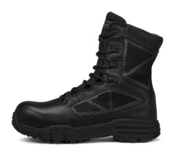 Tactical Research Boots: Men's TR998ZWPCT Black TR Chrome Side-Zip Waterproof CT Combat Boots -BootHaven Store z1 zn ng